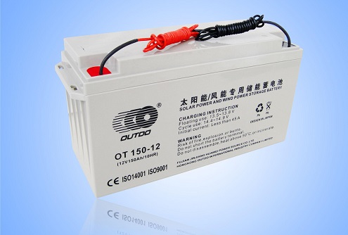 引線式太陽(yáng)能專用膠體蓄電池12V150AH/OT150-12